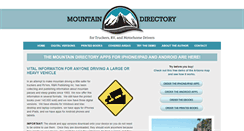 Desktop Screenshot of mountaindirectory.com